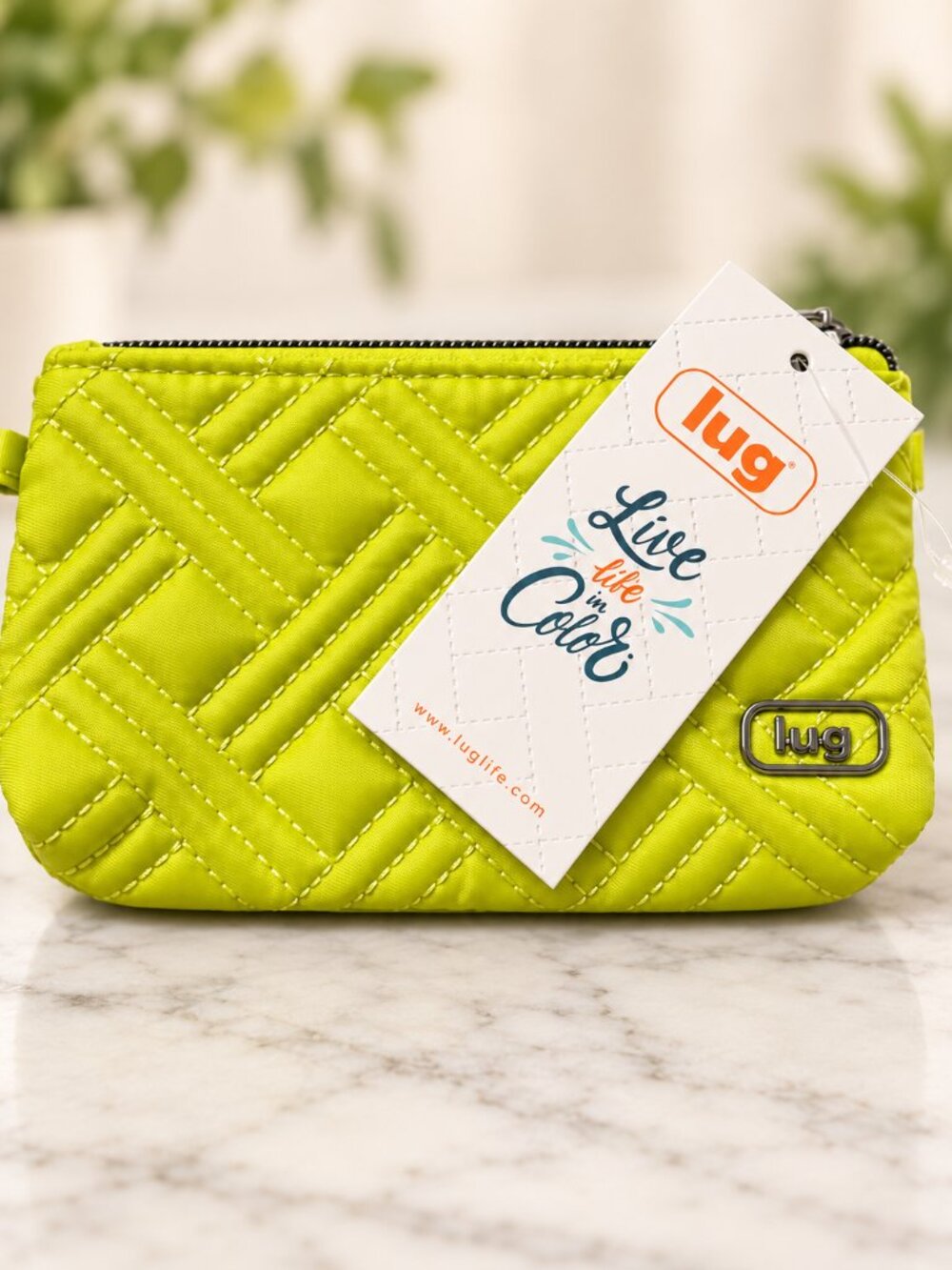 Lug Metro XL Zip Pouch – Lemon Lime 💚